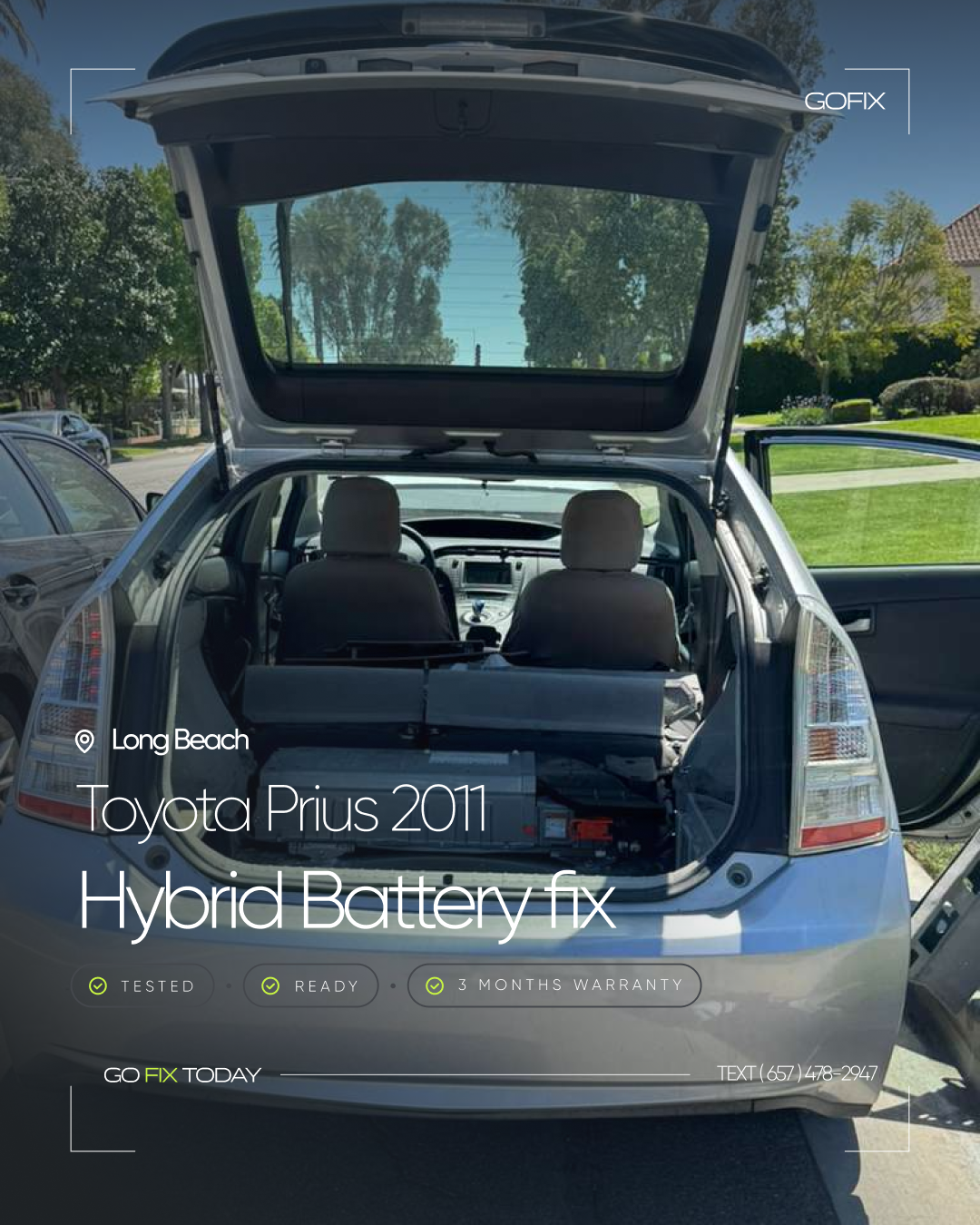 Toyota Prius 2011 hybrid battery repair — Long Beach